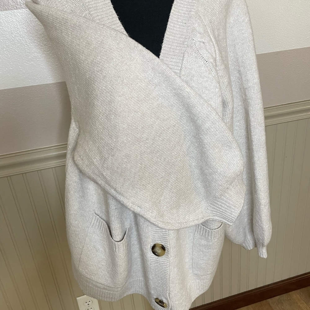 BP Relaxed Fit Cardigan - Beige Oatmeal Light Size XL brand new - Picture 8 of 16